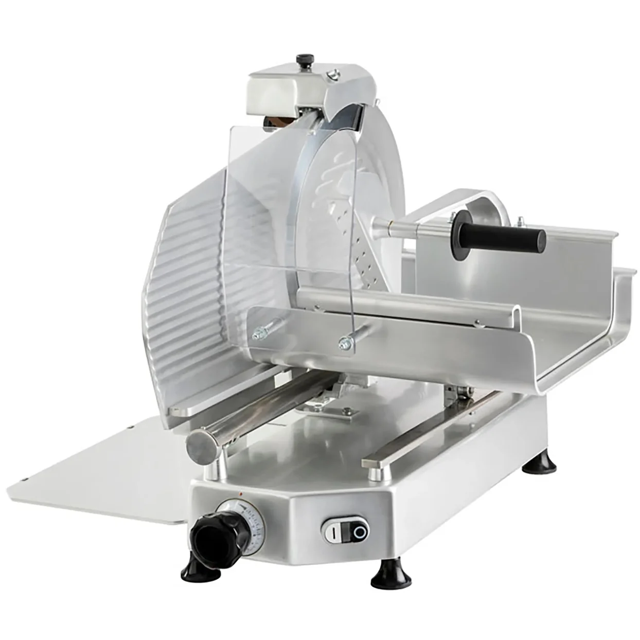 Omcan 46163 Trancheuse à viande manuelle en aluminium – lame de 13″, 1/2 HP, entraînement par courroie