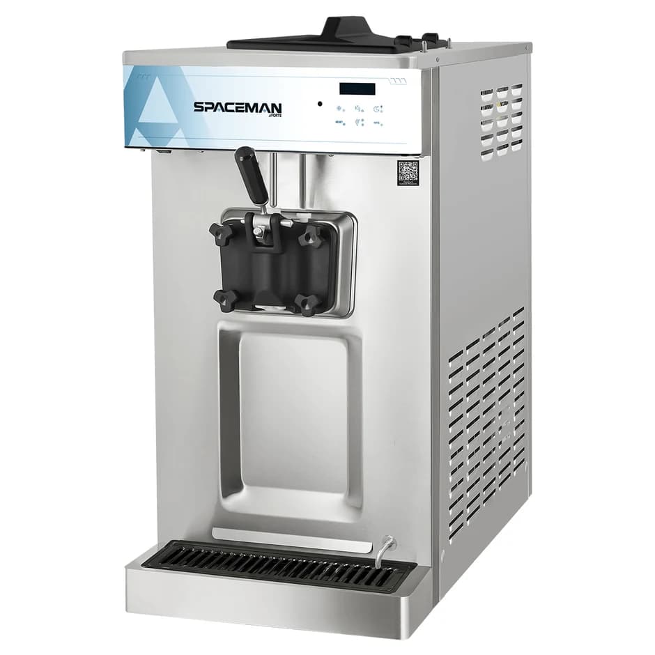 Machine à crème glacée molle Spaceman 6236A-C – de comptoir, une saveur, alimentation pressurisée (pompe à air)