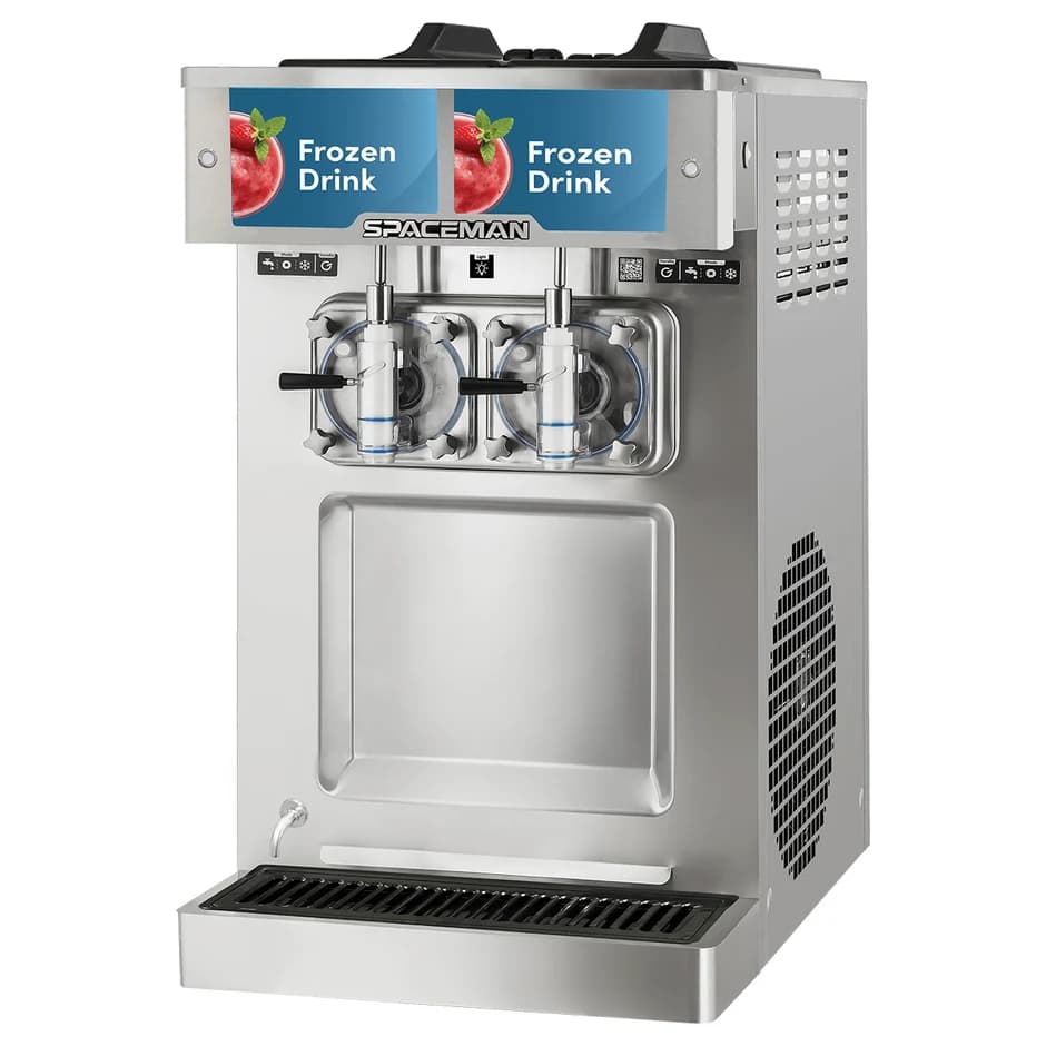 Machine à boissons glacées et laits frappés Spaceman 6695-CL – de comptoir, deux saveurs
