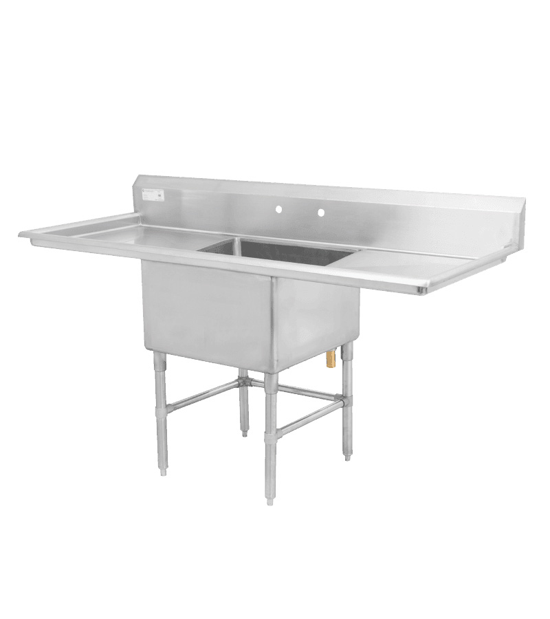 Évier simple avec égouttoir gauche et droite / Single sink with drain board Left and Right 24"x24" & 30"X51"