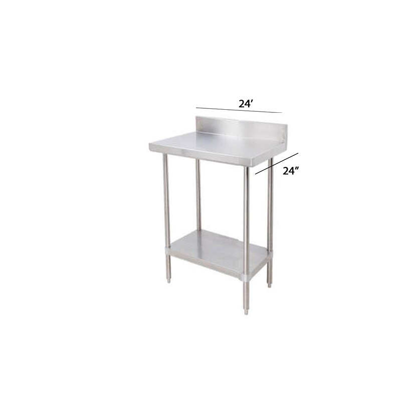 Table with backsplash 24”x24''
