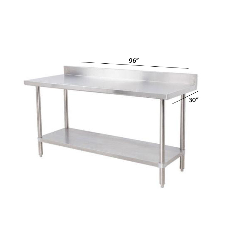 Table avec dosseret / Table with backsplash 24”x96"x34"