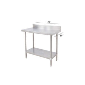 Table avec dosseret / Table with backsplash 30”x36"x34"